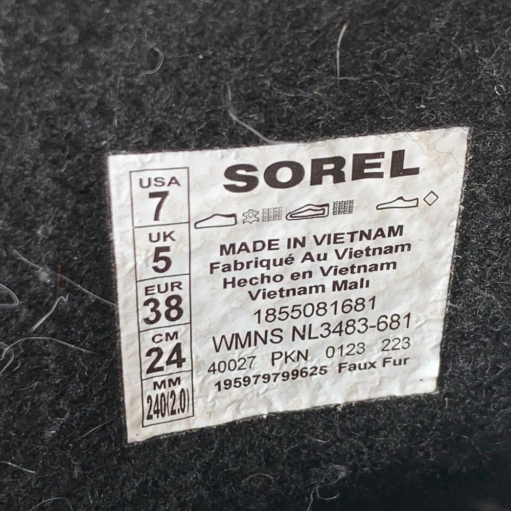 Sorel Winter Carnival Waterproof Boots Rust Faux Shearling Duck Boots Womens 7‎